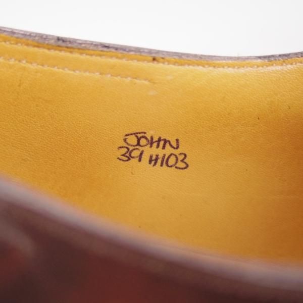 極美品★ジョンロブ製 SIZE 39/UK5.5程度【貴重★エルメス別注/HERMES】H103/フルブローグ/ミュージアムカーフ/JOHN LOBB★c907