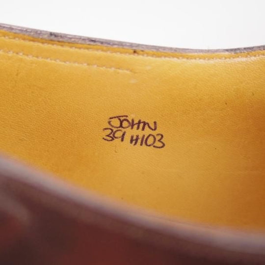 極美品★ジョンロブ製 SIZE 39/UK5.5程度【貴重★エルメス別注/HERMES】H103/フルブローグ/ミュージアムカーフ/JOHN LOBB★c907