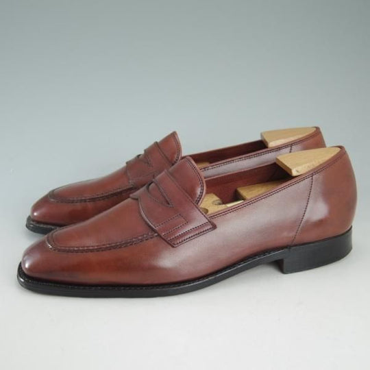 ★ジョンロブ 6E【高額★スキンステッチ仕様/ASHLEY/アシュレイ】4596ラスト/コインローファー/JOHN LOBB★c908