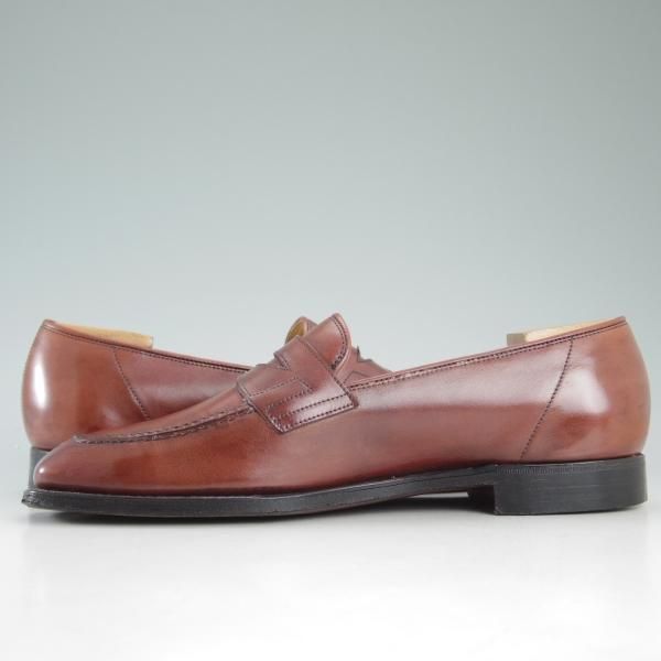 ★ジョンロブ 6E【高額★スキンステッチ仕様/ASHLEY/アシュレイ】4596ラスト/コインローファー/JOHN LOBB★c908