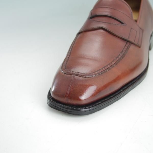 ★ジョンロブ 6E【高額★スキンステッチ仕様/ASHLEY/アシュレイ】4596ラスト/コインローファー/JOHN LOBB★c908