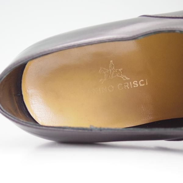 極上★(伊)タニノクリスチー SIZE 7.5【定価17万円程度★最後期のストレートチップ】136215/カーフ/黒/TANINO CRISCI★c909