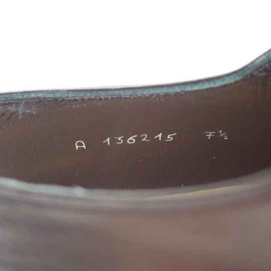 極上★(伊)タニノクリスチー SIZE 7.5【定価17万円程度★最後期のストレートチップ】136215/カーフ/黒/TANINO CRISCI★c909
