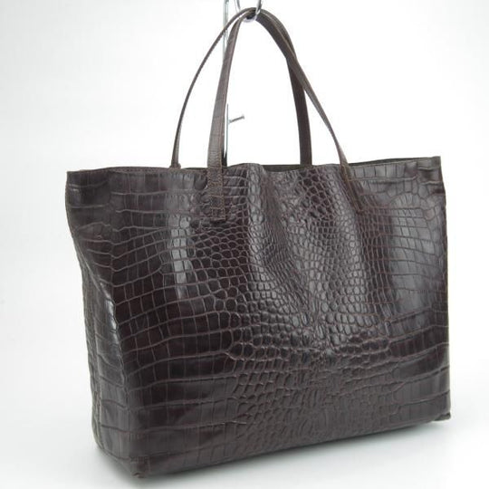 美品★フェリージ/Felisi【定価7.5万円★トートバッグ/11-91】レザー/クロコ型押し/トート バッグ/メンズ&レディース/ビジネス★N5235