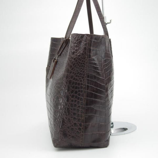 美品★フェリージ/Felisi【定価7.5万円★トートバッグ/11-91】レザー/クロコ型押し/トート バッグ/メンズ&レディース/ビジネス★N5235