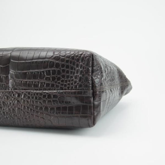 美品★フェリージ/Felisi【定価7.5万円★トートバッグ/11-91】レザー/クロコ型押し/トート バッグ/メンズ&レディース/ビジネス★N5235