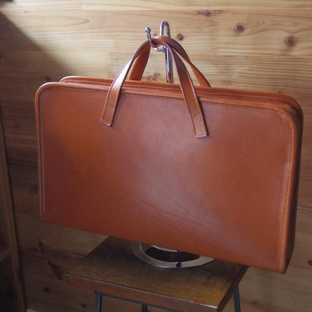 美品★(英)ビルアンバーグ/Bill Amberg【定価10万円程度★レザー/ブリーフケース】メンズ ビジネス バッグ/茶★N5238