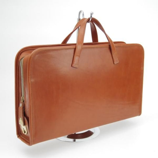 美品★(英)ビルアンバーグ/Bill Amberg【定価10万円程度★レザー/ブリーフケース】メンズ ビジネス バッグ/茶★N5238