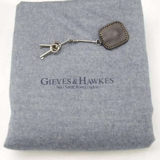 ほぼ未使用★(英)GIEVES&HAWKES/ギーブス&ホークス【★鞄】ダレスバッグ/レザー/黒/メンズ ビジネス バッグ★N5240