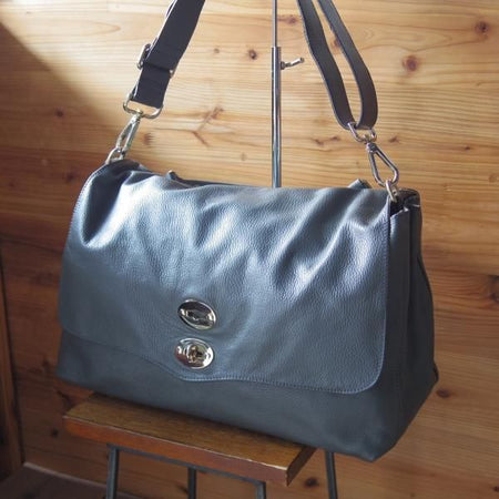 美品★(伊)ザネラート/ZANELLATO【★ポスティーナ L】マルカプント/ショルダー バッグ/メンズ&レディース★a0N5241