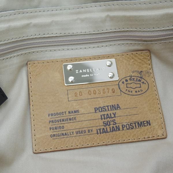 美品★(伊)ザネラート/ZANELLATO【★ポスティーナ L】マルカプント/ショルダー バッグ/メンズ&レディース/黒★a0N5242