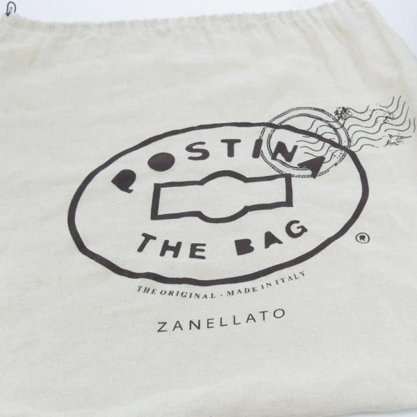美品★(伊)ザネラート/ZANELLATO【★ポスティーナ L】マルカプント/ショルダー バッグ/メンズ&レディース/黒★a0N5242
