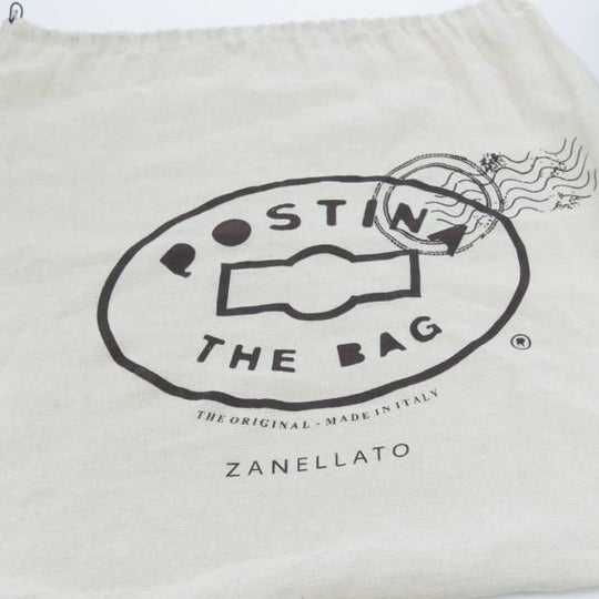 美品★(伊)ザネラート/ZANELLATO【★ポスティーナ L】マルカプント/ショルダー バッグ/メンズ&レディース/黒★a0N5242