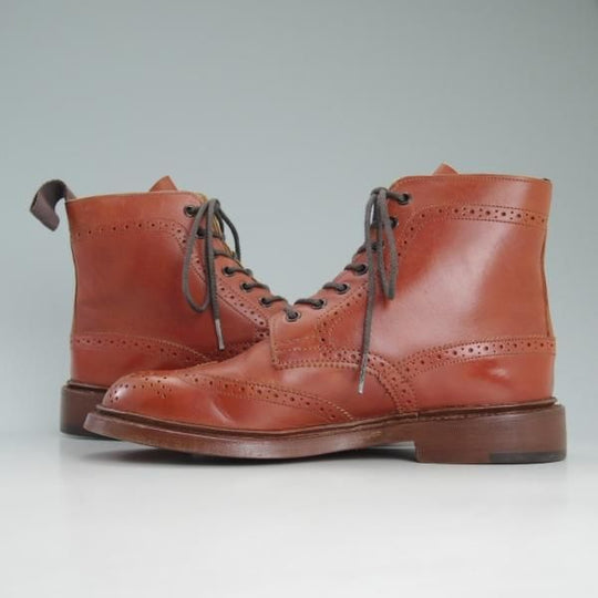 極美品★トリッカーズ(レディース) SIZE 5【★カントリーブーツ/L2508】ブーツ/モールトン/カーフ/モカシンブラウン/Tricker's★c911