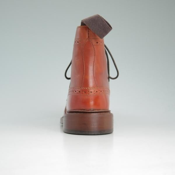 極美品★トリッカーズ(レディース) SIZE 5【★カントリーブーツ/L2508】ブーツ/モールトン/カーフ/モカシンブラウン/Tricker's★c911