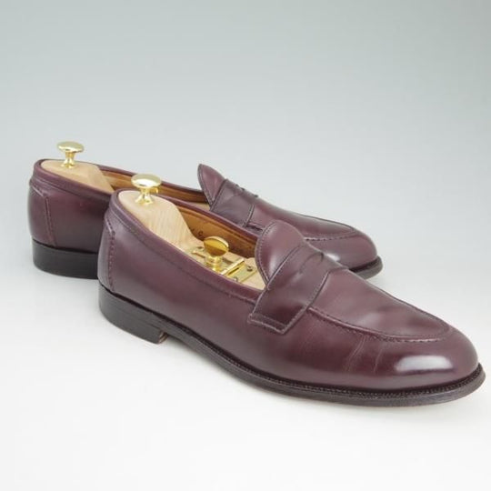 極上★オールデン 11C【★ブルックスブラザーズ別注/BROOKS BROTHERS】コインローファー/バーガンディー/カーフ/Alden★c915