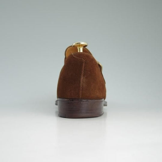 ★クロケット&ジョーンズ 6.5E【★ロイドフットウェア別注/Lloyd Footwear】297ラスト/茶/スエード/モンクストラップ/Crockett&Jones★c918