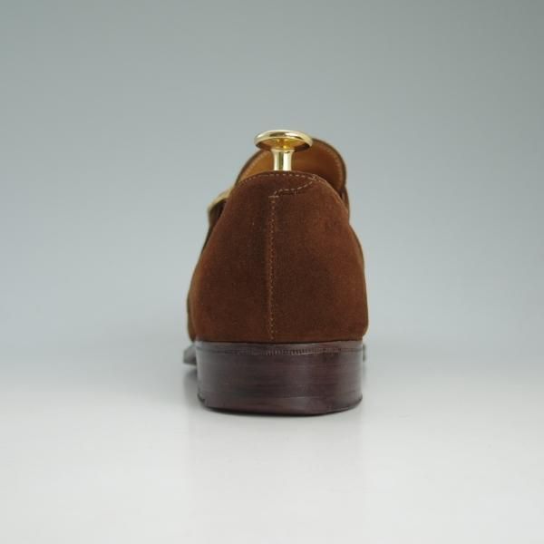 ★クロケット&ジョーンズ 6.5E【★ロイドフットウェア別注/Lloyd Footwear】297ラスト/茶/スエード/モンクストラップ/Crockett&Jones★c918