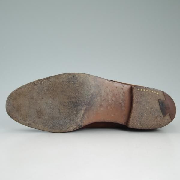 ★クロケット&ジョーンズ 6.5E【★ロイドフットウェア別注/Lloyd Footwear】297ラスト/茶/スエード/モンクストラップ/Crockett&Jones★c918