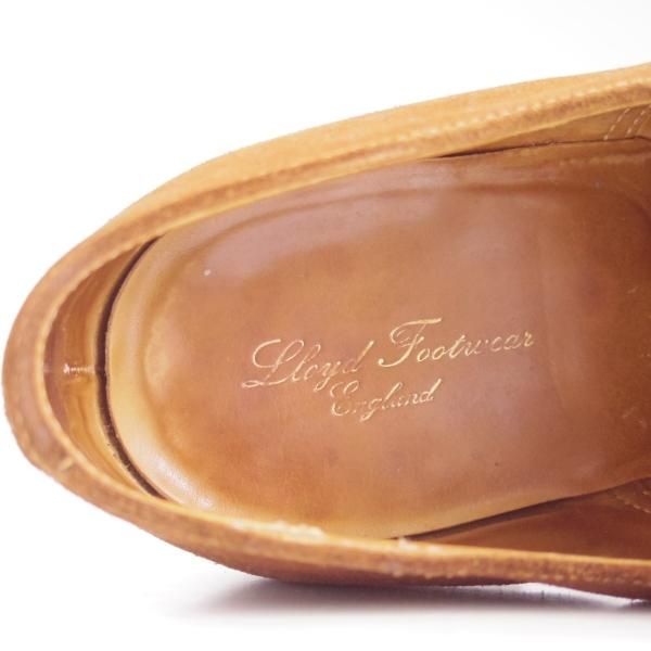★クロケット&ジョーンズ 6.5E【★ロイドフットウェア別注/Lloyd Footwear】297ラスト/茶/スエード/モンクストラップ/Crockett&Jones★c918