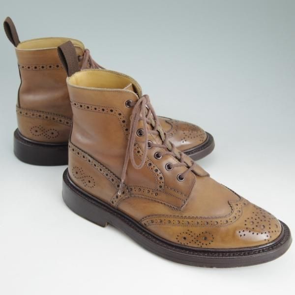 極上★トリッカーズ SIZE 8【★ポールスミス別注/カントリーブーツ/M6178】Paul Smith/茶/カーフ/ブーツ/Tricker's★c923