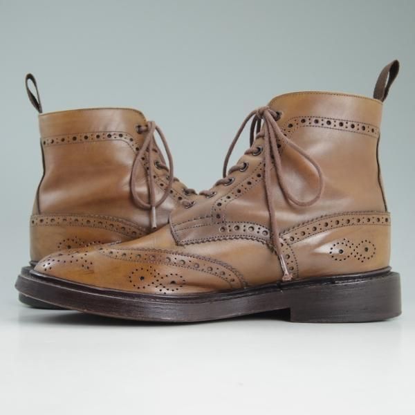 極上★トリッカーズ SIZE 8【★ポールスミス別注/カントリーブーツ/M6178】Paul Smith/茶/カーフ/ブーツ/Tricker's★c923