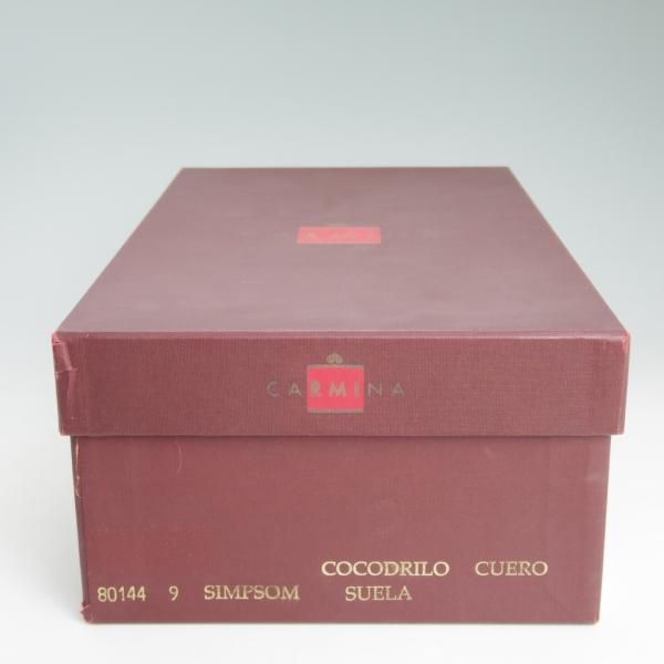 極美品★(スペイン製)CARMINA/カルミナ SIZE 9【定価15万円以上★クロコ仕様/トレーディングポスト別注】ローファー/Trading Post★c928