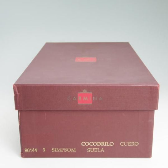 極美品★(スペイン製)CARMINA/カルミナ SIZE 9【定価15万円以上★クロコ仕様/トレーディングポスト別注】ローファー/Trading Post★c928