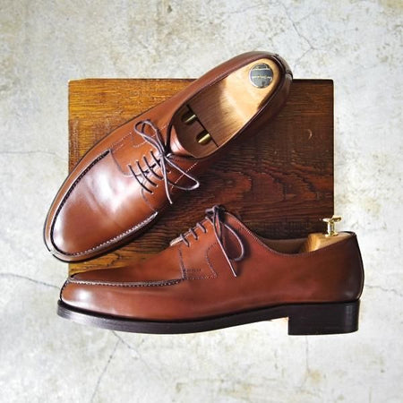 新品★(東欧)VASS/ヴォーシュ SIZE 42【ハンガリー製★NORWEGER/PETERラスト】ピーターラスト/カーフ/Uチップ/茶/メンズ★c931