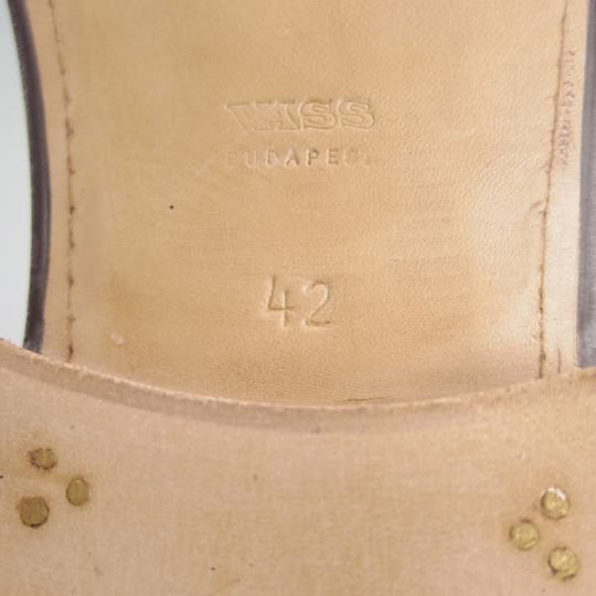 新品★(東欧)VASS/ヴォーシュ SIZE 42【ハンガリー製★NORWEGER/PETERラスト】ピーターラスト/カーフ/Uチップ/茶/メンズ★c931