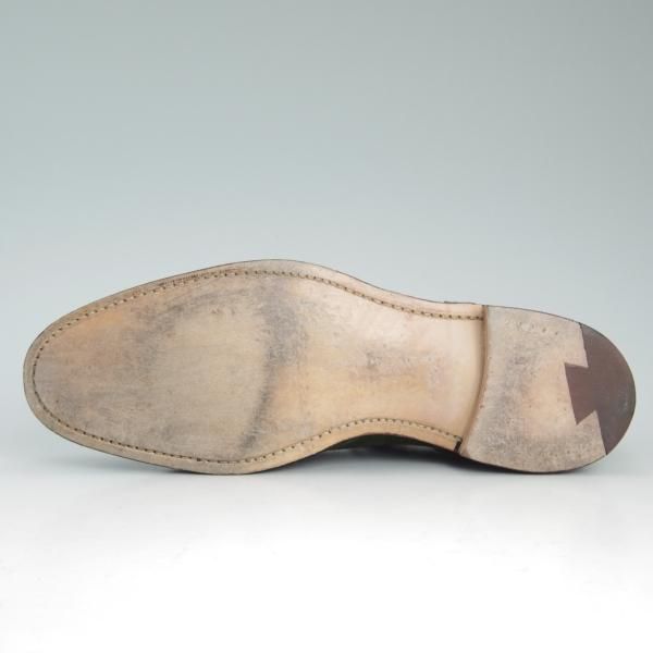 極美品★(英)チーニー 7E【★ポールスミス別注/Paul Smith】フルブローグ/175ラスト/緑/スエード/CHEANEY★c935