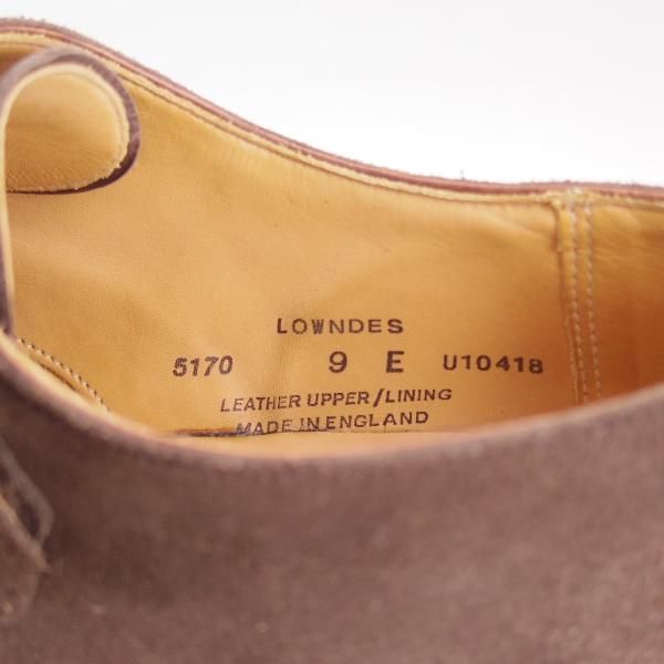 極上★クロケット&ジョーンズ 9E【★ラウンズ/LOWNDES】ダブルモンク/348ラスト/濃茶/スエード/Crockett&Jones★c938