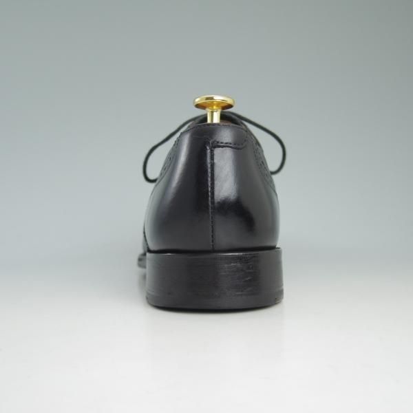 美品★(英)BARKER/バーカー 8G【★グッドイヤーウェルテッド製法】フルブローグ/黒/ウイングチップ/カーフ★c939