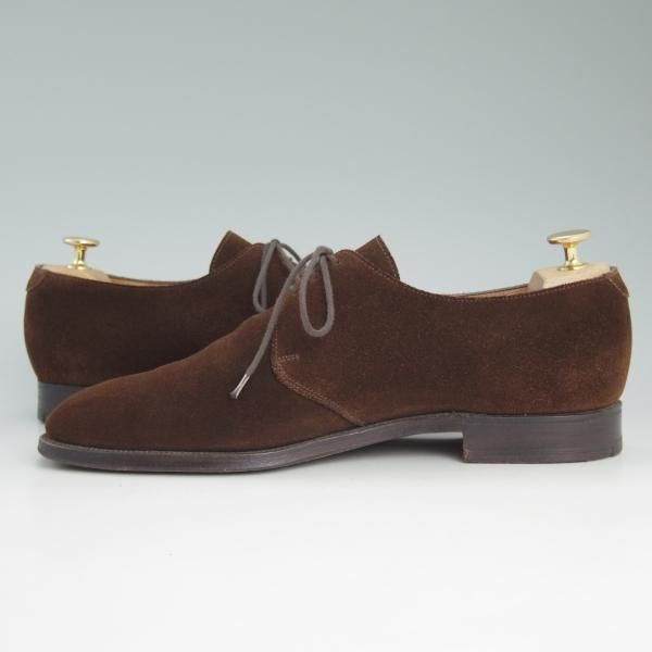 極上★クロケット&ジョーンズ 9E【★ロイドフットウェア別注/Lloyd Footwear】248ラスト/プレーントゥ/濃茶/スエード/Crockett&Jones★c940
