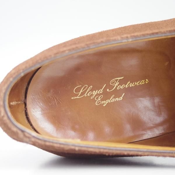 極上★クロケット&ジョーンズ 9E【★ロイドフットウェア別注/Lloyd Footwear】248ラスト/プレーントゥ/濃茶/スエード/Crockett&Jones★c940