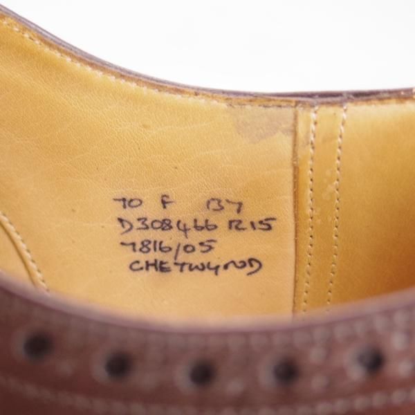 チャーチ　チェットウィンド エボニー 70F ラスト173 5都市 極上☆チャーチ 70F/UK7【☆チェットウィンド/CHETWYND/173