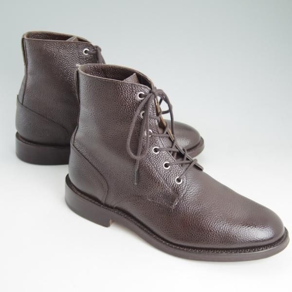 極美品★トリッカーズ SIZE 8.5【★カントリーブーツ/M7112】茶/プレーントゥ/ブーツ/グレインレザー/Tricker's★c946