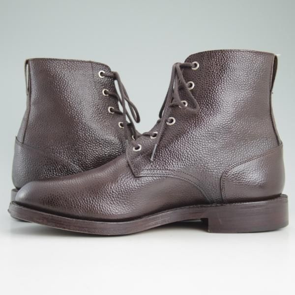極美品★トリッカーズ SIZE 8.5【★カントリーブーツ/M7112】茶/プレーントゥ/ブーツ/グレインレザー/Tricker's★c946