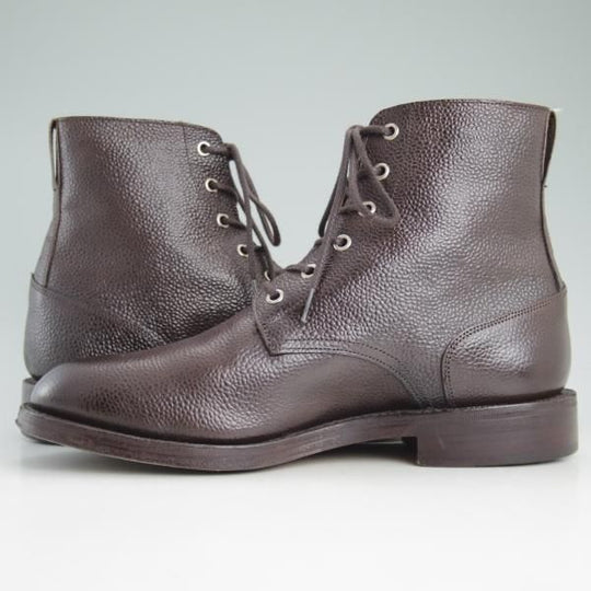 極美品★トリッカーズ SIZE 8.5【★カントリーブーツ/M7112】茶/プレーントゥ/ブーツ/グレインレザー/Tricker's★c946