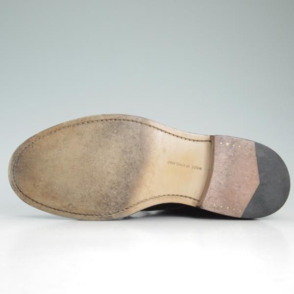 極美品★トリッカーズ SIZE 8.5【★カントリーブーツ/M7112】茶/プレーントゥ/ブーツ/グレインレザー/Tricker's★c946