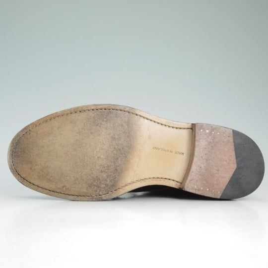 極美品★トリッカーズ SIZE 8.5【★カントリーブーツ/M7112】茶/プレーントゥ/ブーツ/グレインレザー/Tricker's★c946