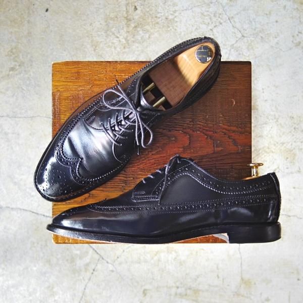 極上★(米)アレンエドモンズ 8.5D【★ロングウイング/McGREGOR】カーフ/黒/メンズ/ALLEN EDMONDS★c950