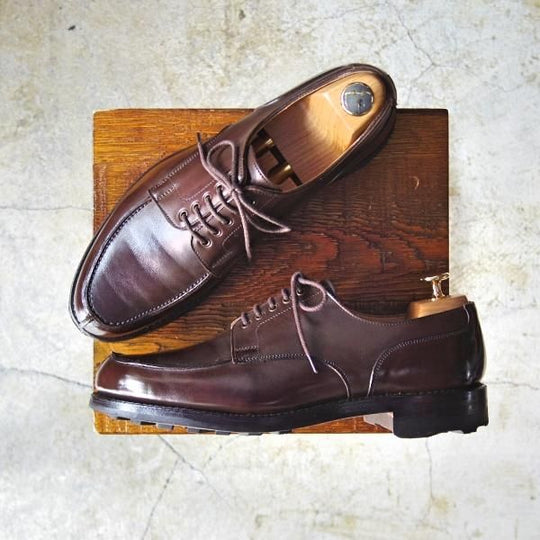 極美品★クロケット&ジョーンズ 6.5E【★リッジウェイソール仕様】WEXFORD/371ラスト/茶/WAX CALF/カーフ/Uチップ/Crockett&Jones★c955
