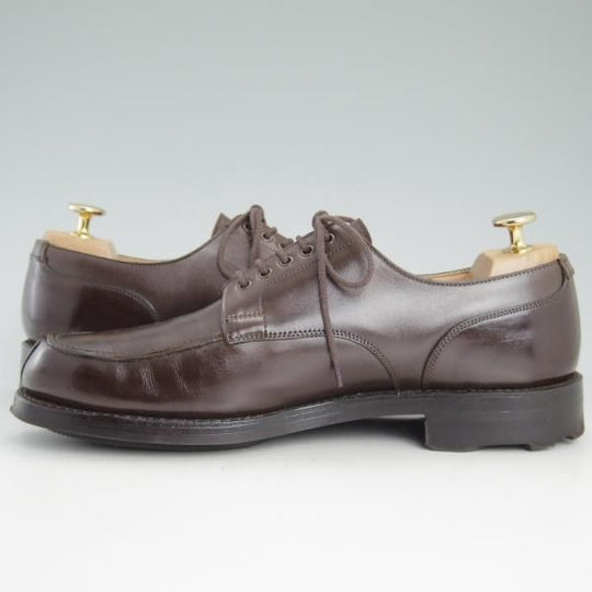 極美品★クロケット&ジョーンズ 6.5E【★リッジウェイソール仕様】WEXFORD/371ラスト/茶/WAX CALF/カーフ/Uチップ/Crockett&Jones★c955