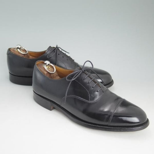 ★(英)チーニー製 UK8/US8.5E【★(米)Barrie Ltd.別注/175ラスト】ストーレートチップ/黒/カーフ/CHEANEY★c960