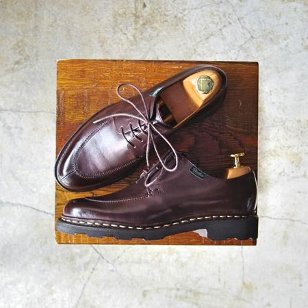 美品★パラブーツ(レディース) SIZE 3【貴重★ヴェレイ/VELEY】リスレザー/CAFE/カフェ/Uチップ/グリフソール/Paraboot★c964