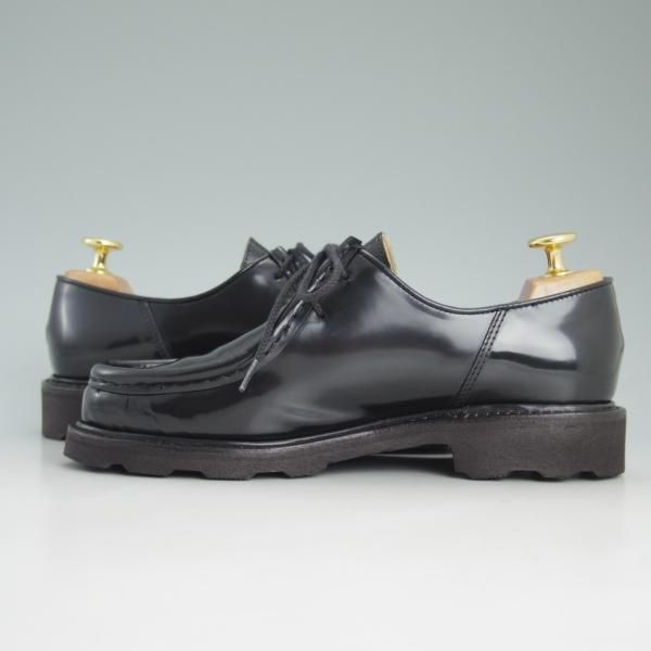美品★パラブーツ(レディース) SIZE 3.5【貴重★ミカエル/MICHAEL】チロリアンシューズ/NOIR/GLOSS/グリフソール/Paraboot★c965