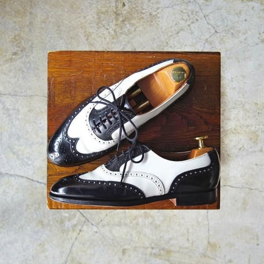 クロケット&ジョーンズ(レディース) SIZE 60C【★貴重★LYNTON/リントン】フルブローグ/カーフ/スペクテイター/Crockett&Jones★c966