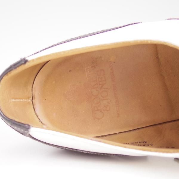 クロケット&ジョーンズ(レディース) SIZE 60C【★貴重★LYNTON/リントン】フルブローグ/カーフ/スペクテイター/Crockett&Jones★c966
