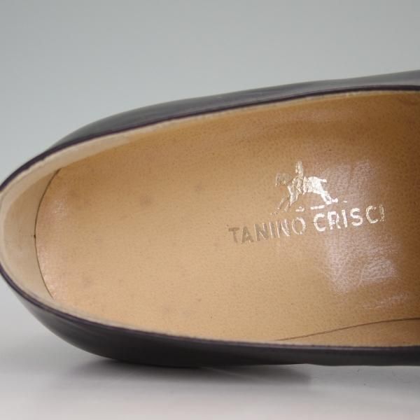 未使用★(伊)タニノクリスチー SIZE 5.5【★定価15万円以上/コインローファー/黒】カーフ/102872/men's/メンズ/TANINO CRISCI★c971